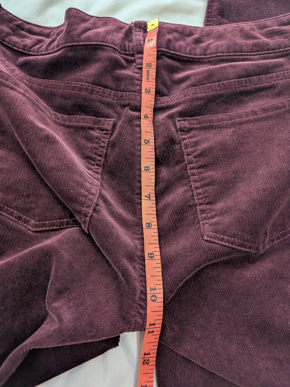 Talbots Flawless Five Pocket Burgundy Straight Leg Corduroy Pants 6 Petite - Picture 8 of 9